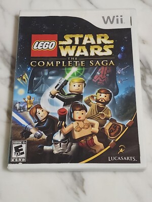 Lego Star Wars The Complete Saga (Nintendo Wii, 2007) Complete with Manual