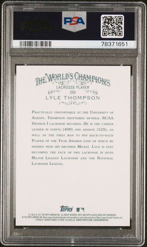 PSA 10 2017 Topps Allen & Ginter LYLE THOMPSON Hot Box Foil RC Rookie #250 SSP - Picture 2 of 3