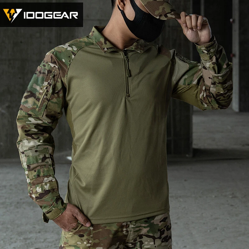 IDOGEAR UFS Tactical Shirt Combat Military w/ Elbow Pads Paintball Duty Military - Image 4 of 4