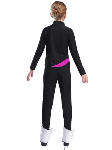 Kids Girls Outfits Stage Tracksuit Gymnastics Suit Training Clothes Sports Gym - Picture 24 of 82