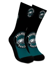 Philadelphia Eagles Socks Unisex One Size Fits Most NFL Football Teams