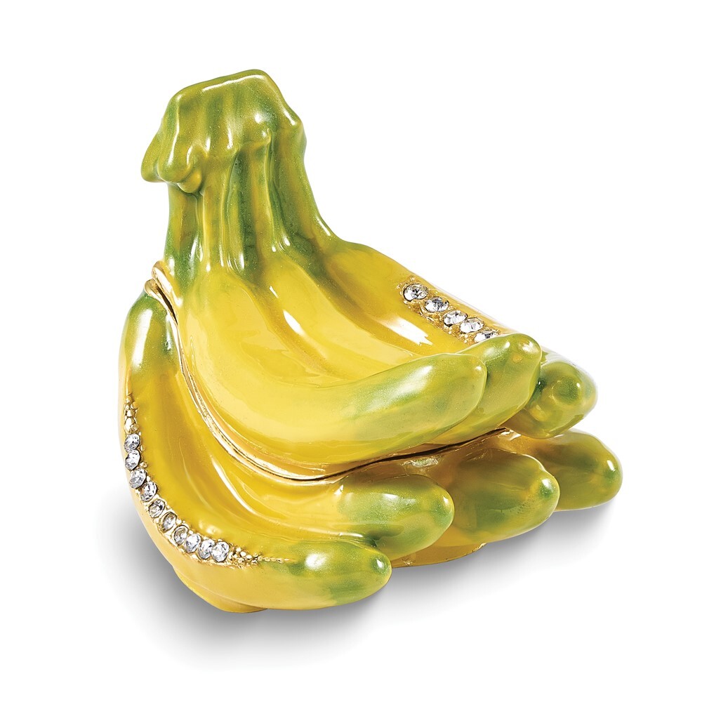 Bejeweled GO BANANAS Banana Trinket Box Matching 18 inch Necklace