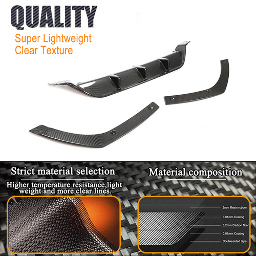 Difusor trasero de carbono difusor parte trasera se adapta a BMW Serie 6 GT G32 paquete M 2017-20 - Imagen 8 de 12