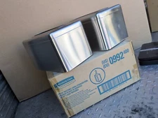 2 PACK Kimberly Clark Professional Pop-up Box Towel Cover Stainless Steel 09924