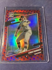 2021 Optic Chris Paddack Freedom Stars Prizm SP #'d 9/45 San Diego Padres