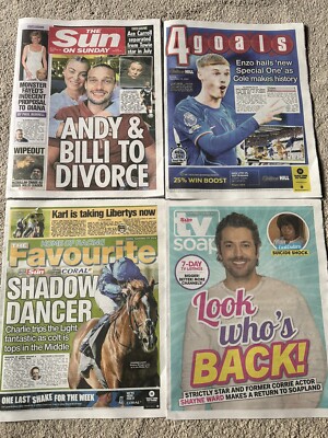 The Sun On Sunday 29th September 2024 29/9/24 Lady Diana & Mohamed Fayed