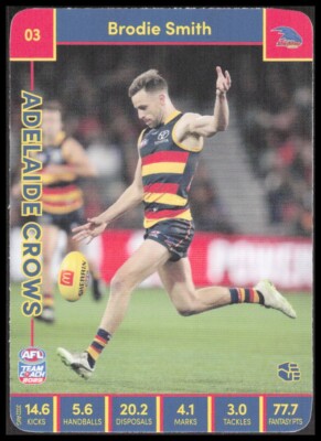 AFL 2023 Team Coach Adelaide Crows Brodie Smith 03 33 Football Sport CB-1-1-C-13