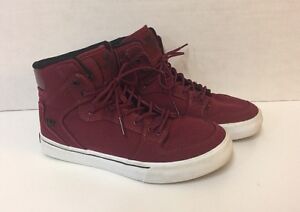 supra vaider red high top sneakers