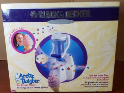 Black & Decker IC200 Arctic Twister Ice Cream Mixer Soft Serve Cone BRAND NEW 