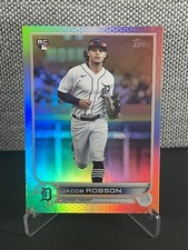 2022 Topps Series 2 JACOB ROBSON #623 Rainbow Foil RC Detroit Tigers
