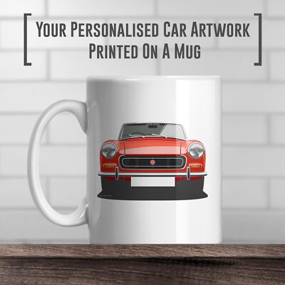 MG Midget Kaffeebecher, personalisierbar, Geschenk zum 50. Geburtstag
