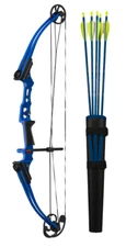 New Mathews Genesis Mini Blue One Cam Youth Bow RH Archery Kit Model# 11425