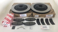 2010-2015 LEXUS RX350 RX450H GENUINE OEM FRONT BRAKE ROTORS, TCMC PADS & SHIMS