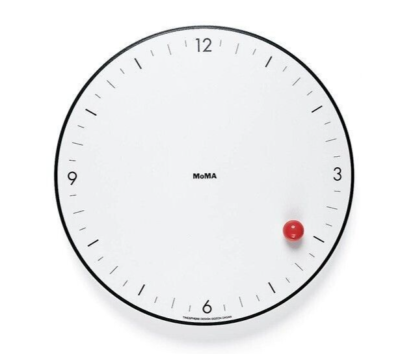 MoMA Timesphere clock with red ball, new | eBay