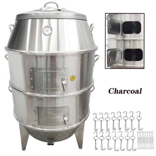 Charcoal Roast Duck Oven Cooker 2Layer Duck Grill Roast Baking Roaster BBQ Roast