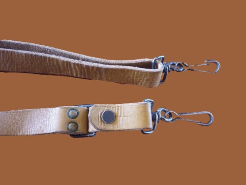 FRENCH MILITARY MAT BROWN LEATHER RIFLE SLING ARMY MAS RIFLE 49 & 49/54 GENUINE - Picture 4 of 22