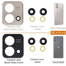 OEM Motorola G Stylus 2023 XT2317 XT2315 Back Rear Camera Lens Bezel Glass Cover