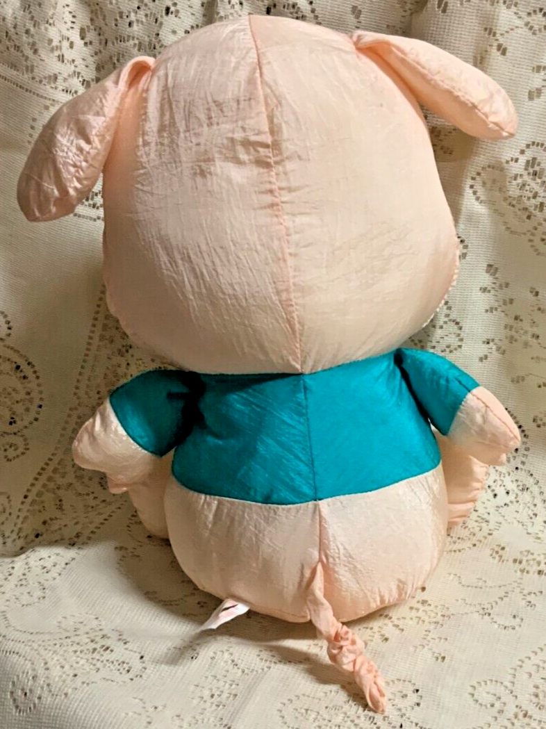 廃盤 「Poppin Pig」タグ付き Vintage Sanrio Pippo Pig Plush 8” Nylon Stuffed Animal Toy 1996