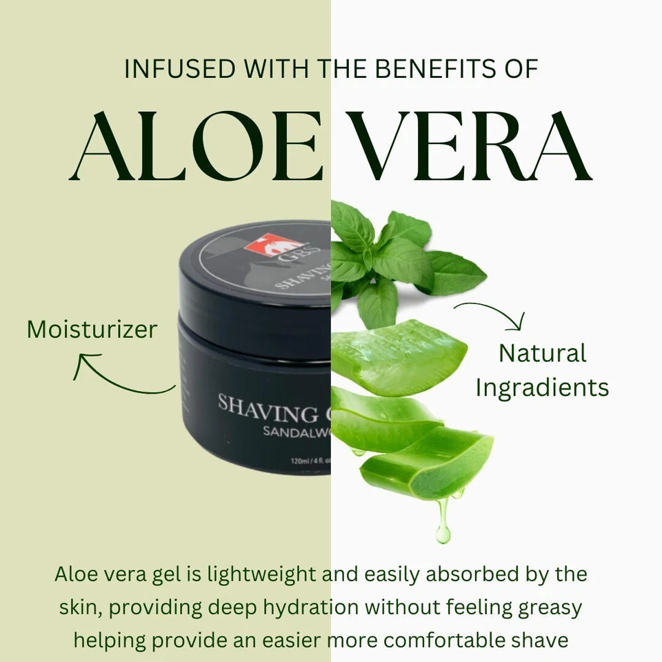 Creme de barbear G.B.S sândalo para pele sensível (pacote com 3) - Imagem 2 de 4