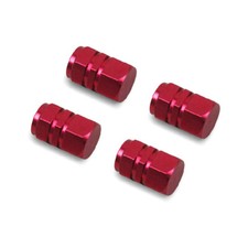 Alufelgen-Ventilkappen (4 Stück) - Schutz vor Staub und Lärm für Reifenventile  