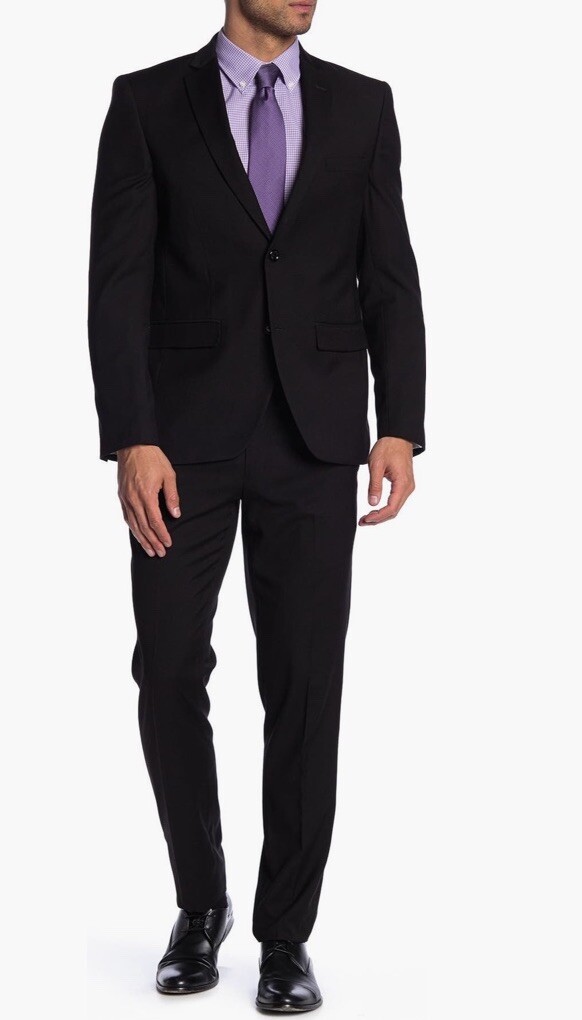 Soul of London Black Micro Plaid Suit Slim Fit Size 46 R | eBay Soul of London Black Micro Plaid Suit Slim Fit Size 46 R | eBay