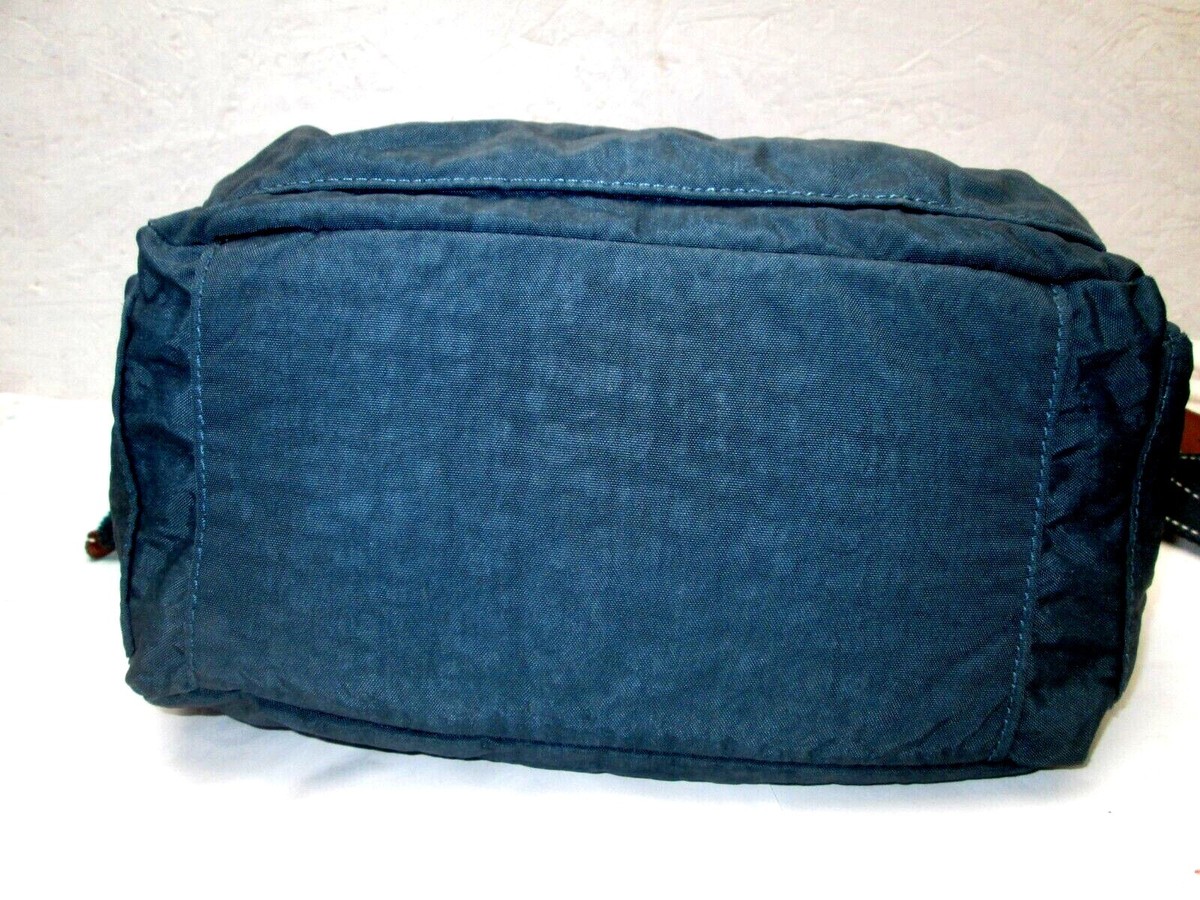 Sac Bandoulière Kipling Vintage - Grand Modèle - Toile Rembourrée - Bleu - Occasion Parfait état