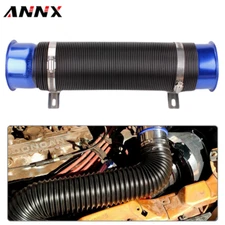 Universal 3'' Flexible Car Cold Air Intake Hose Filter Pipe Telescopic Tube Kit