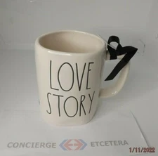 NEW Rae Dunn Artisan Frozen LOVE STORY Two-Sided Mug - HTF