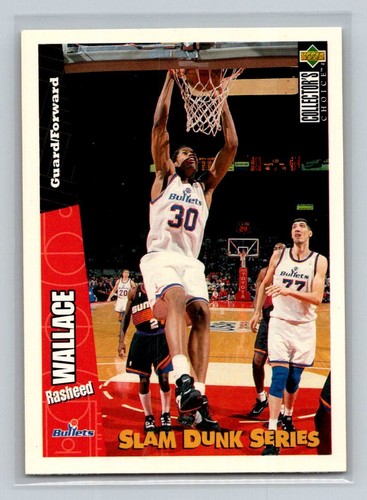 1996-97 Upper Deck Slam Dunk Series #40 Rasheed Wallace Washington Bullets