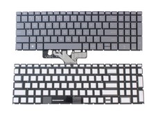 NEW for HP 15-fc0000 15-fc0037wm 15-fc0039wm 15-fc0093dx Backlit Keyboard Gray
