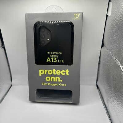 Protect ONN Rugged Phone Case Samsung Galaxy A13 LTE Blk 10' Drop Protectionopen