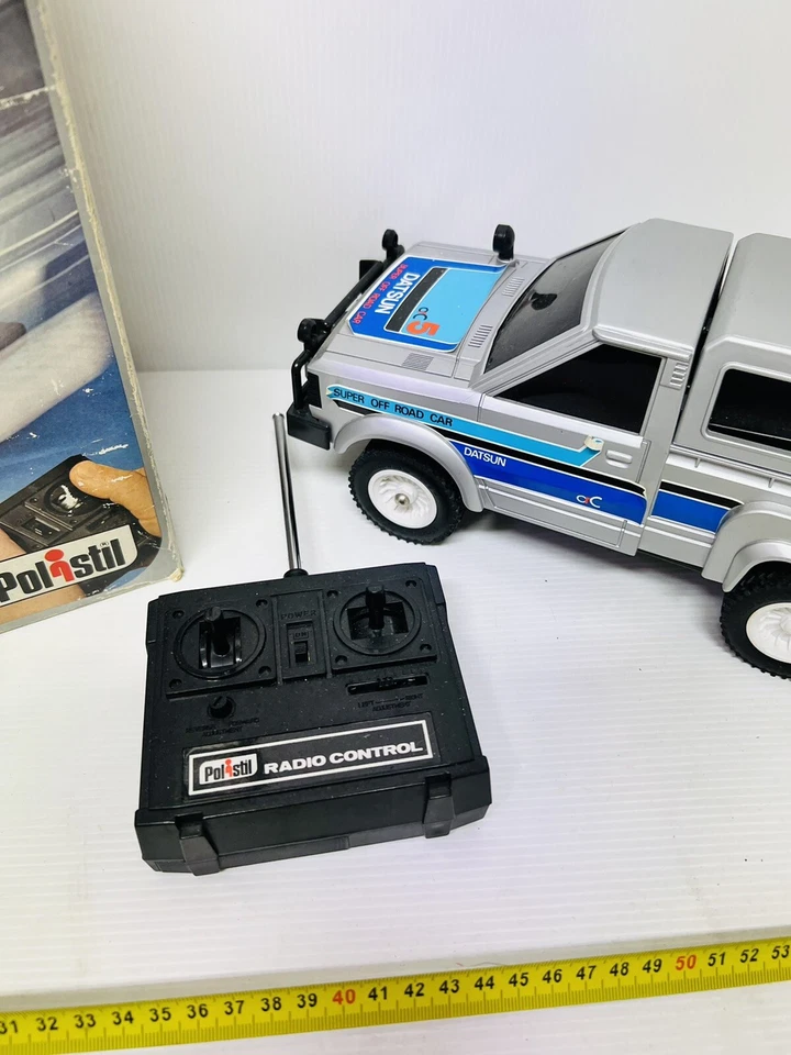POLISTIL DATSUN DRIVE COMMAND VINTAGE RC CAMBIO AUTOMATICO NOT TESTED!!!! - Immagine 2 di 4