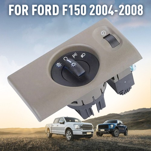 Interruptor de faro atenuador luz cabeza lámpara control para Ford F-150 2004-2008 EE. UU. - Imagen 10 de 10
