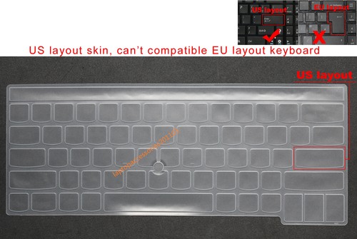 Keyboard Cover Skin for Lenovo ThinkPad E14 L14 T14 T14s P14s Gen 2, E14 Gen 3/4 - Picture 1 of 4