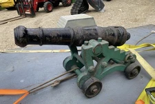C.1800 Cast Iron Signal Cannon.