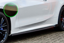 Seitenschweller mit Wings hinten aus ABS für BMW 4er G22 G23 mit M-Paket in OEM