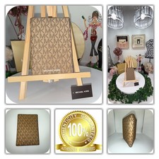 👛COUTURE MICHAEL KORS BROWN MONOGRAM PASSPORT HOLDER!👛