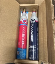 SodaStream CO2 Gas Refill Pack - 2 Cylinders, Pink &amp; Blue CQC of 2,