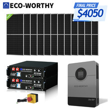 ECO-WORTHY 10KW Output 9.36KWH Off Grid Solar System Complete Kit for Home