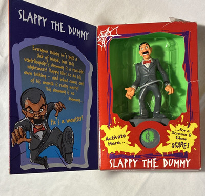 Goosebumps Collectibles Slappy the Dummy Figure Boxed Glow Scream 1996 Horror