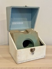 Vintage COLUMBIA 45 RPM Record Carry Storage Case 50 Sleeves 7" Singles Sturdy 