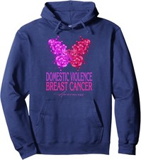 Breast Cancer Awareness Design Month Violence Unisex Hooded Sweatshirt