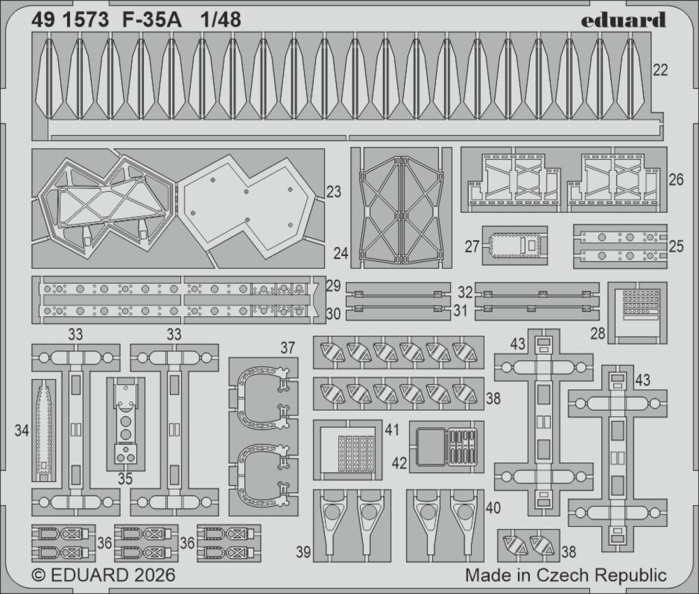 Eduard Accessories 491573 - 1:48 F-35A For Italeri - New