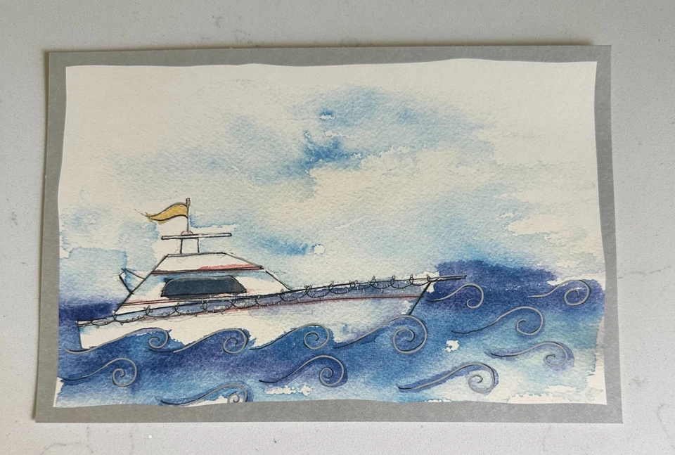 INVITING COMPANY 'Barco' Invitaciones Papelería Set de 20 NUEVO Foto 2 de 3