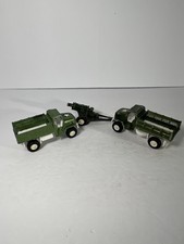 Tootsietoy Deuce  1/2 Trucks  Howitzer Cannon Green Made in United States