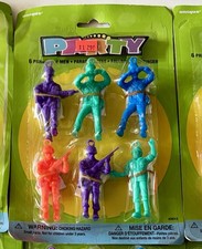 Pack of 6 Multi Color Parachute Army Men Toy Soldier Party Favors Sealed