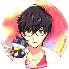 Protagonist Persona 5 Button 25th Anniv Gokurakuyu RAKU SPA Japan C785