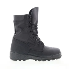 McRae Packed Navy Steel Toe Made In USA 9052 Mens Black Wide Tactical Boots