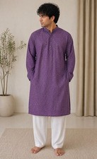 Men  s Indian Wear Desi Kurta Cotton Traditional Ethnic Wear Festive Dress Top 46