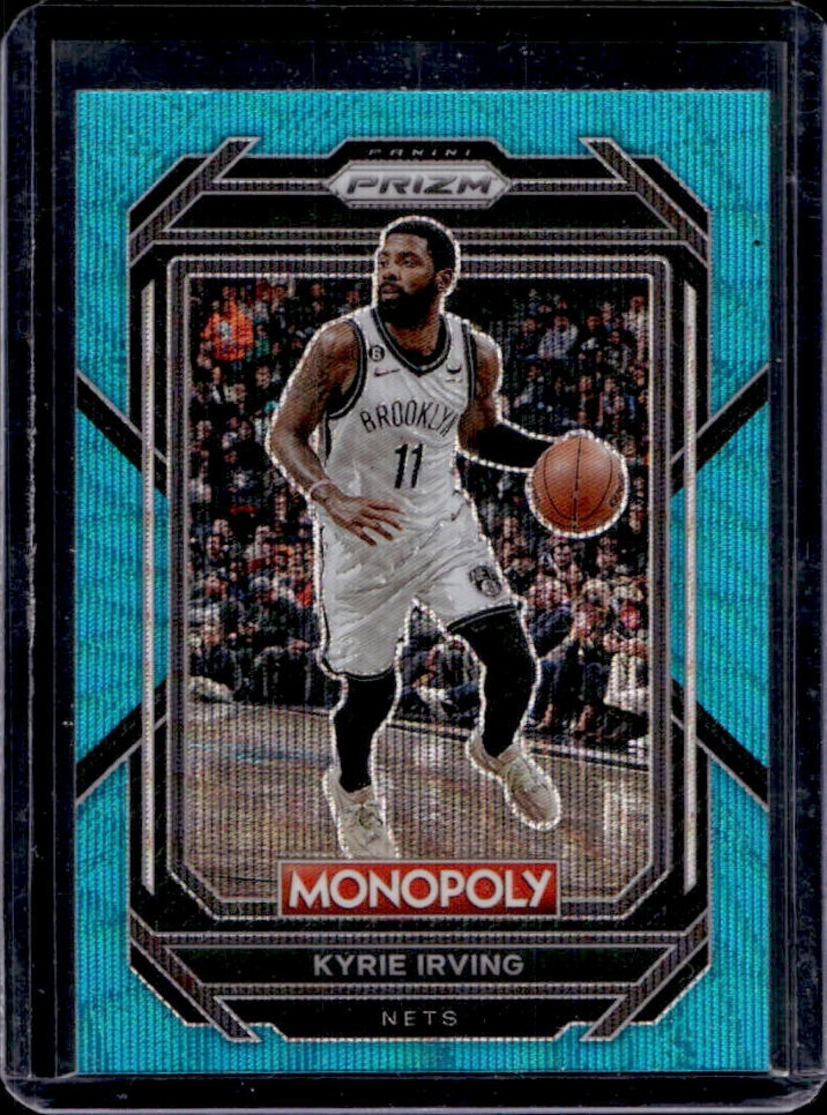 2022-23 Prizm Monopoly Kyrie Irving Teal Wave #8 Nets